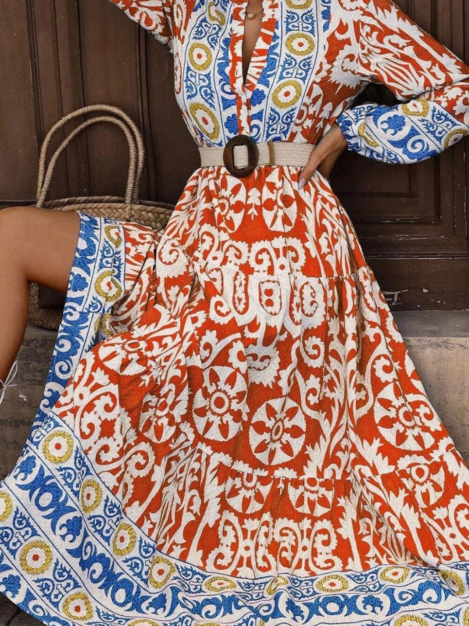 Spanish Boho Maxi Dress